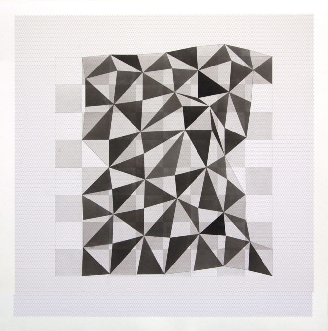 Projection # 359 x 59 cm | Indian ink on graph paper | 2012private collection