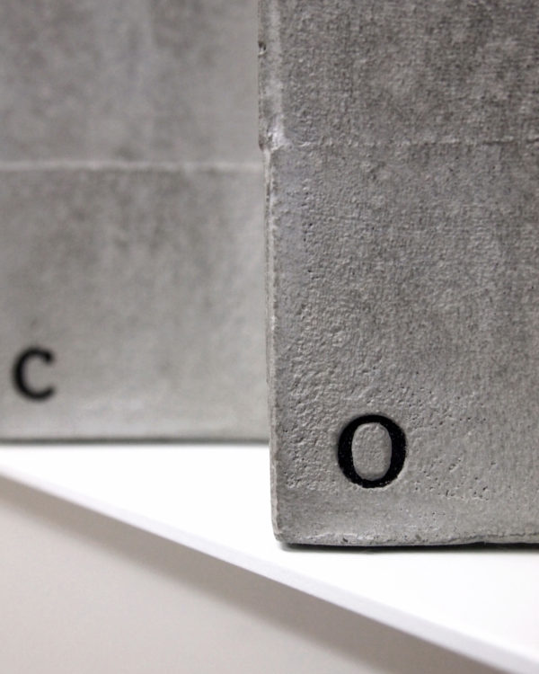 LINCOLN / WILSON60 x 55 x 7 cm | cast concrete mounted on aluminium shelf | edition of 3 + 1AP | 2016