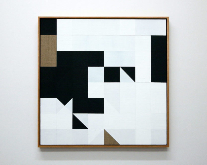 Chess Painting No. 67 (Kmoch vs. Duchamp, Hamburg, 1930)66 x 66 cm | gesso on linen, oak frame | 2016private collection