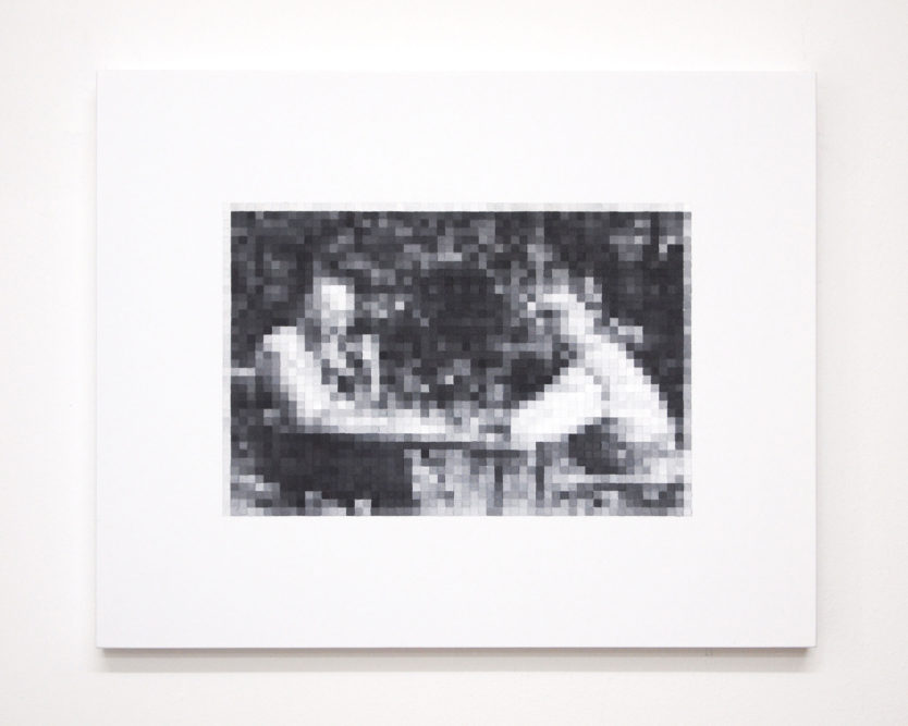 The Chess Game II(Bertolt Brecht vs. Walter Benjamin, Denmark, 1934)28 x 35 cm | oil on aluminium panel | 2013